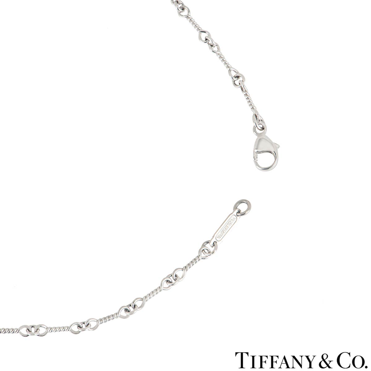 Tiffany & Co. Platinum Diamond Heart Pendant